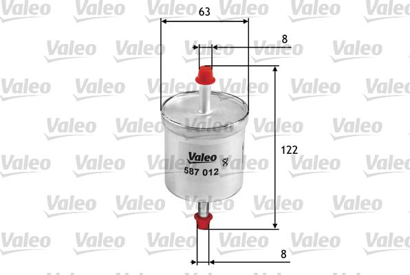 Valeo 587012 - Fuel filter autospares.lv