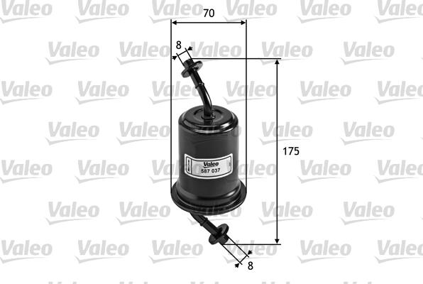 Valeo 587037 - Fuel filter autospares.lv