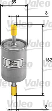 Valeo 587028 - Oil Filter autospares.lv