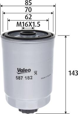 Valeo 587182 - Fuel filter autospares.lv