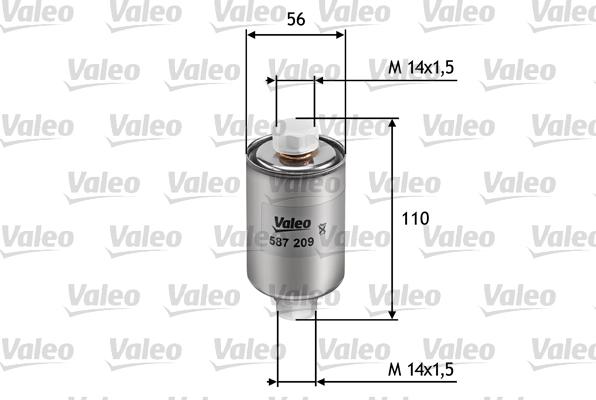 Valeo 587209 - Fuel filter autospares.lv