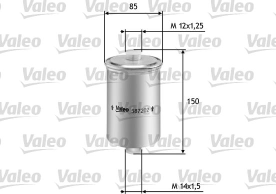 Valeo 587202 - Fuel filter autospares.lv
