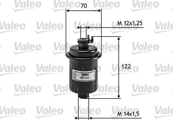 Valeo 587211 - Fuel filter autospares.lv