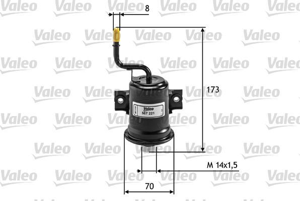 Valeo 587221 - Fuel filter autospares.lv