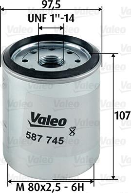 Valeo 587745 - Fuel filter autospares.lv
