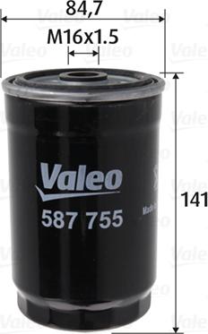 Valeo 587755 - Fuel filter autospares.lv