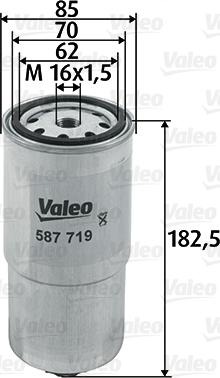 Valeo 587719 - Fuel filter autospares.lv