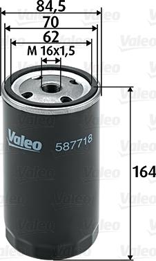 Valeo 587718 - Oil Filter autospares.lv