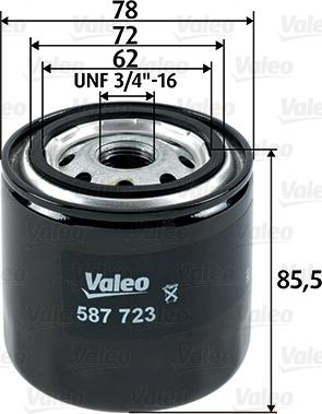 Valeo 587723 - Fuel filter autospares.lv