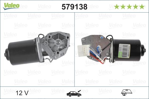 Valeo 579138 - Wiper Motor autospares.lv