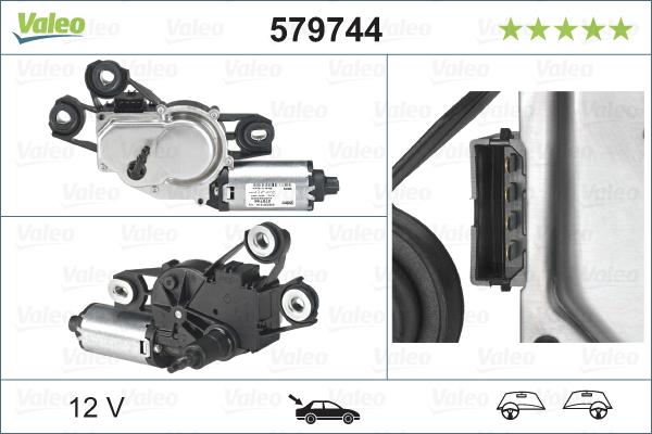 Valeo 579744 - Wiper Motor autospares.lv