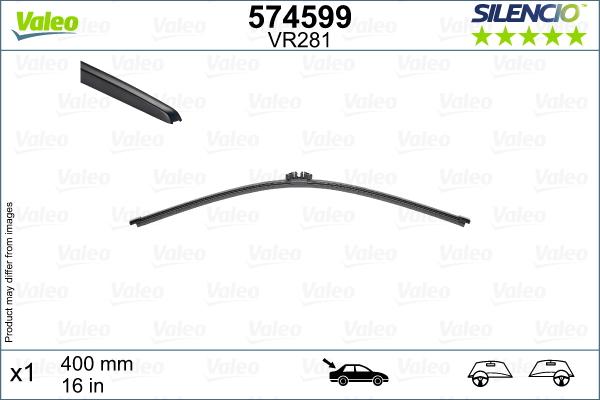 Valeo 574599 - Wiper Blade autospares.lv