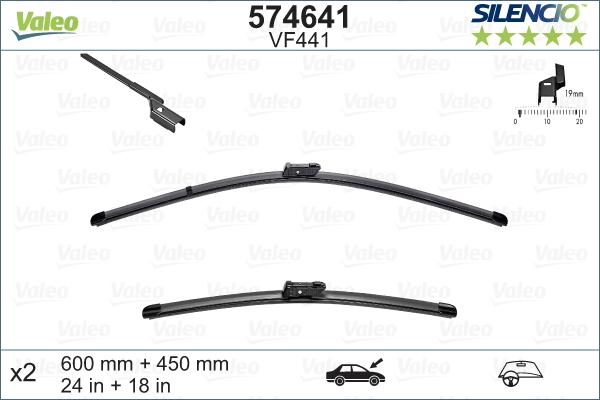 Valeo 574641 - Wiper Blade autospares.lv