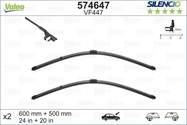 Valeo 574647 - Wiper Blade autospares.lv