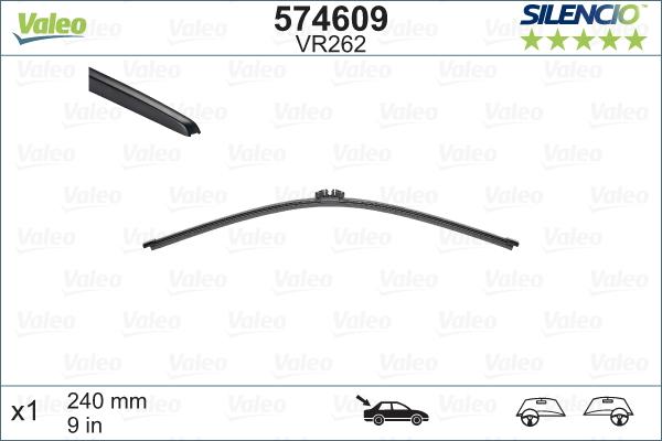 Valeo 574609 - Wiper Blade autospares.lv