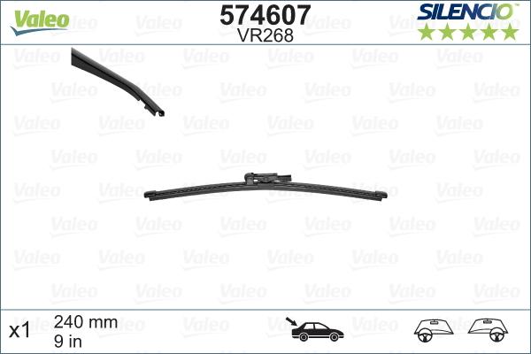 Valeo 574607 - Wiper Blade autospares.lv