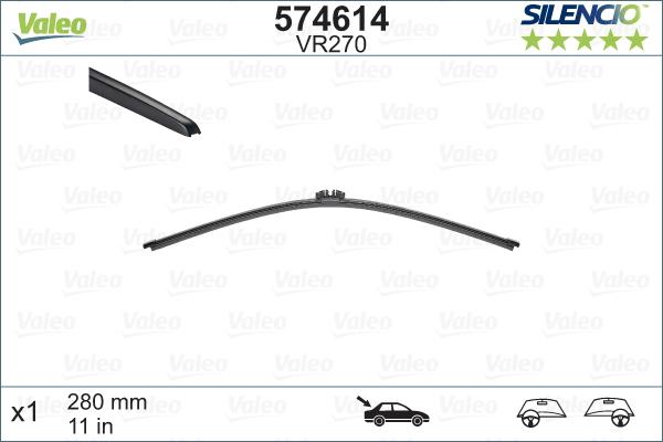 Valeo 574614 - Wiper Blade autospares.lv