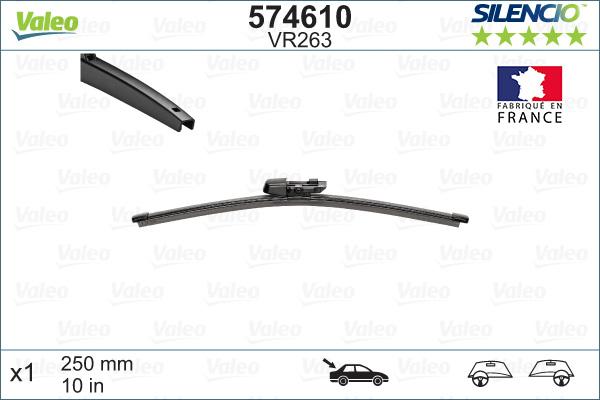 Valeo 574610 - Wiper Blade autospares.lv