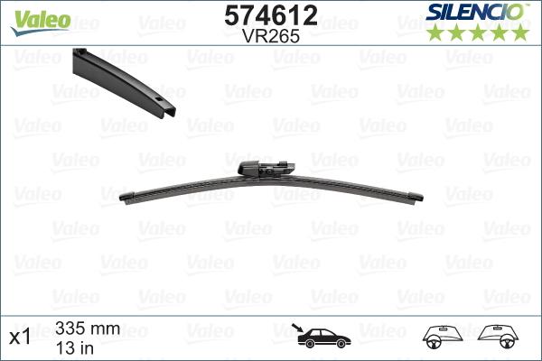 Valeo 574612 - Wiper Blade autospares.lv