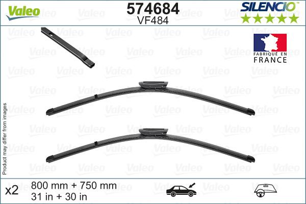 Valeo 574684 - Wiper Blade autospares.lv