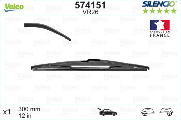 Valeo 574151 - Wiper Blade autospares.lv