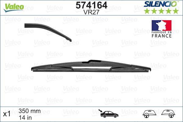 Valeo 574164 - Wiper Blade autospares.lv