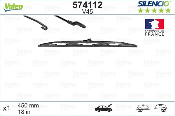 Valeo 574112 - Wiper Blade autospares.lv