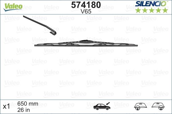 Valeo 574180 - Wiper Blade autospares.lv