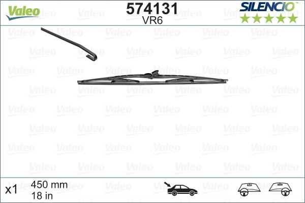 Valeo 574131 - Wiper Blade autospares.lv