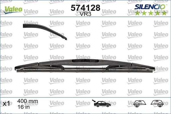 Valeo 574128 - Wiper Blade autospares.lv