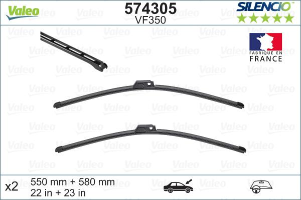 Valeo 574305 - Wiper Blade autospares.lv