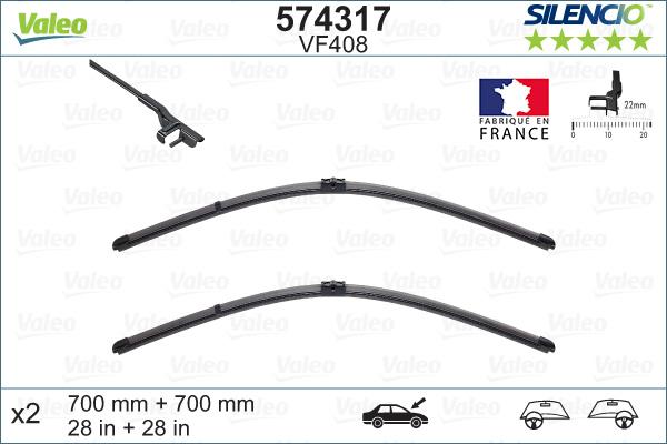 Valeo 574317 - Wiper Blade autospares.lv