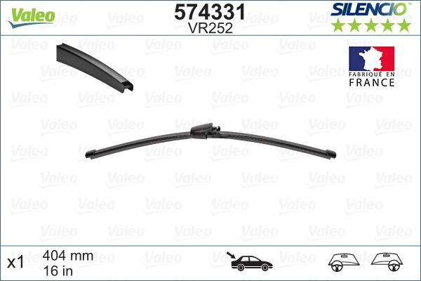 Valeo 574331 - Wiper Blade autospares.lv