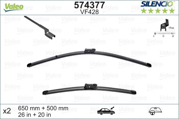 Valeo 574377 - Wiper Blade autospares.lv