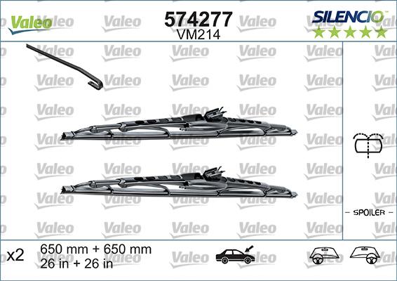 Valeo 574292 - Wiper Blade autospares.lv