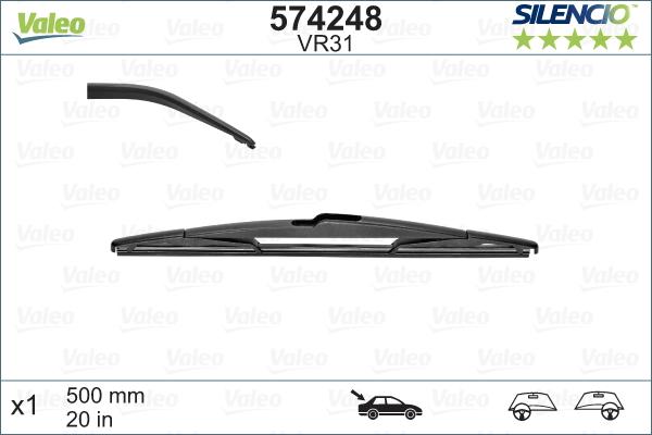 Valeo 574248 - Wiper Blade autospares.lv