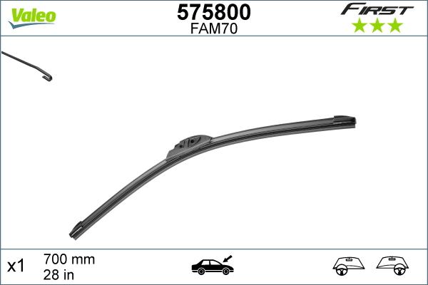 Valeo 575800 - Wiper Blade autospares.lv