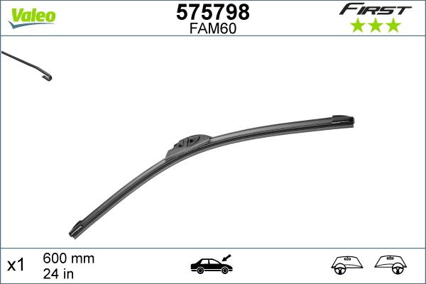 Valeo 575798 - Wiper Blade autospares.lv