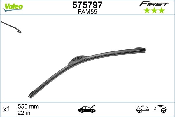 Valeo 575797 - Wiper Blade autospares.lv