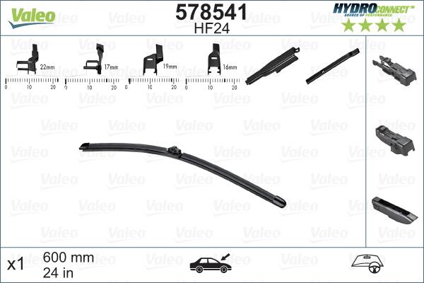 Valeo 578541 - Wiper Blade autospares.lv