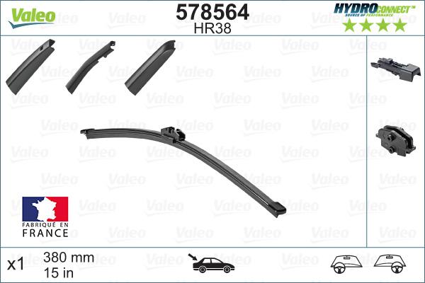 Valeo 578564 - Wiper Blade autospares.lv