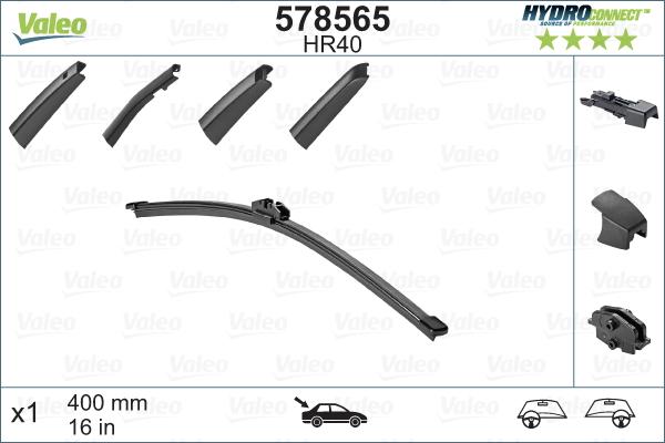 Valeo 578565 - Wiper Blade autospares.lv