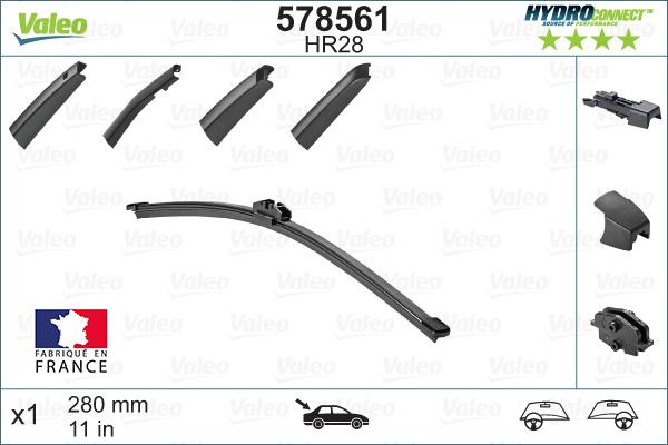 Valeo 578561 - Wiper Blade autospares.lv