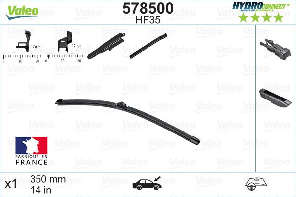 Valeo 578500 - Wiper Blade autospares.lv