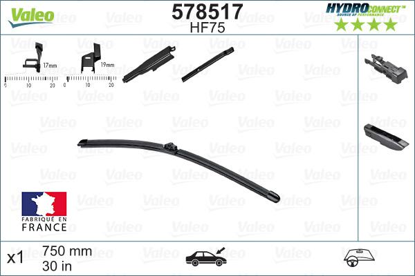 Valeo 578517 - Wiper Blade autospares.lv