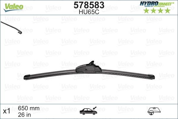 Valeo 578583 - Wiper Blade autospares.lv