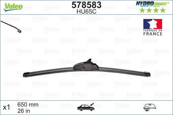 Valeo 578583 - Wiper Blade autospares.lv