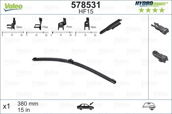 Valeo 578531 - Wiper Blade autospares.lv