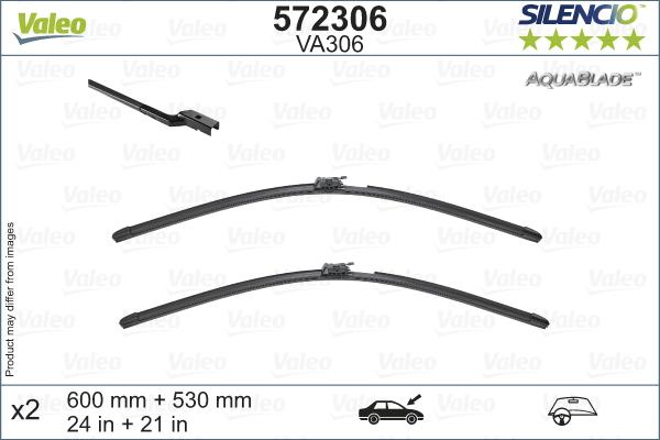 Valeo 572306 - Wiper Blade autospares.lv