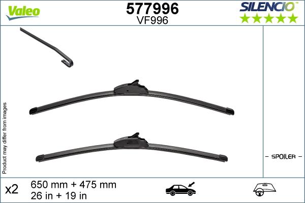 Valeo 577996 - Wiper Blade autospares.lv